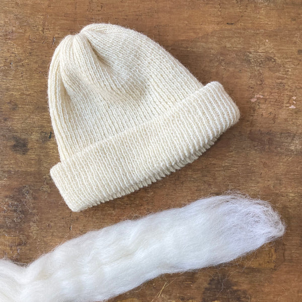Simple Beanie Galway Wool