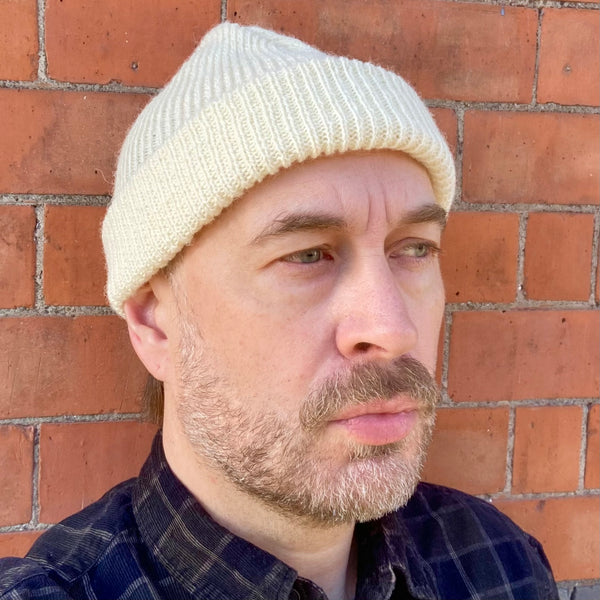 Simple Beanie Galway Wool