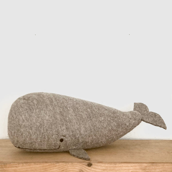 XL Natural Wool Sperm Whale