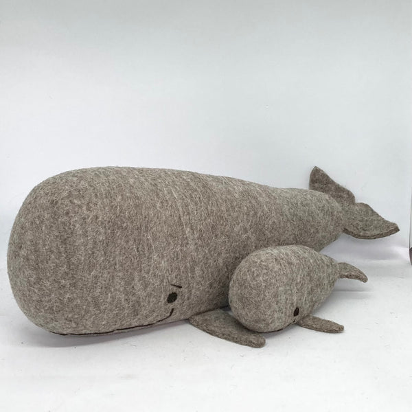 XL Natural Wool Sperm Whale