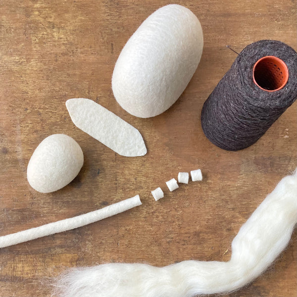 Irish Wool Felt Sheep