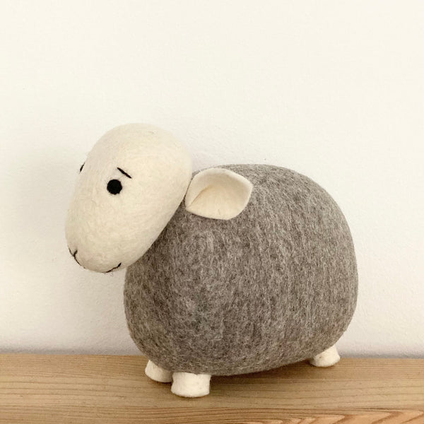 Natural Wool Felt Sheep