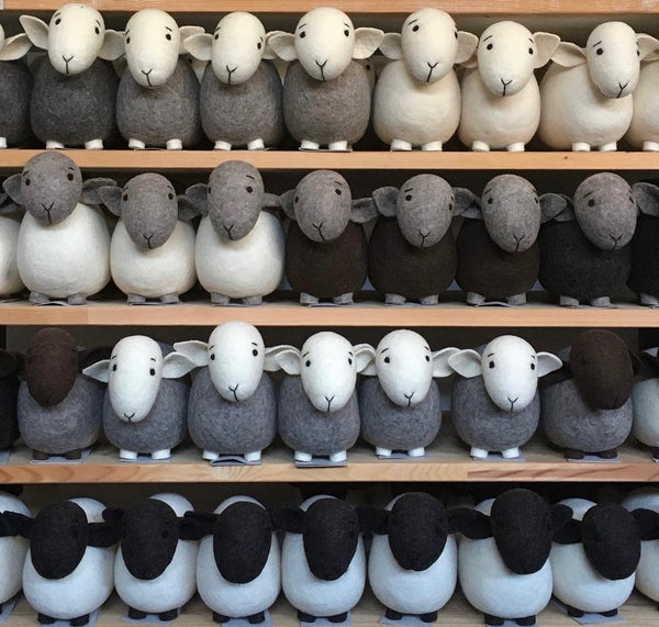 Natural Wool Felt Sheep