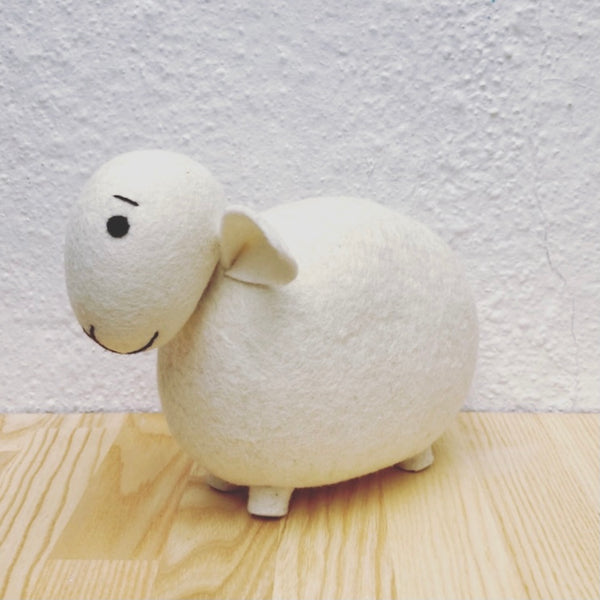 Natural Wool Felt Sheep