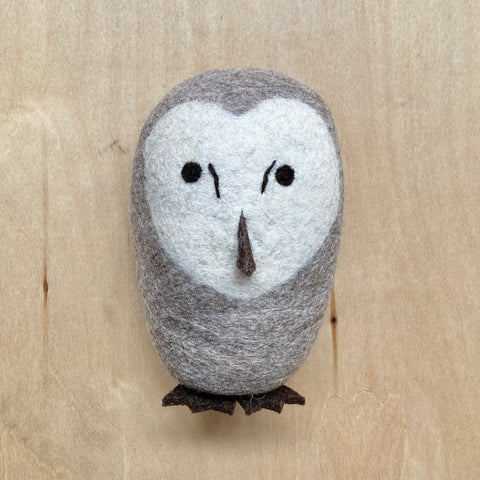 Natural Wool Owl