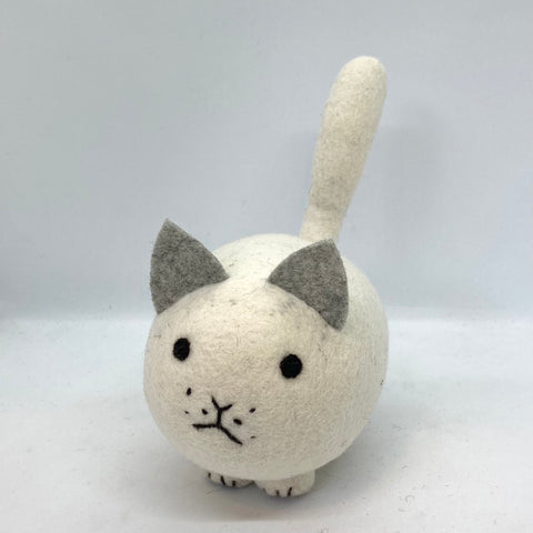 White Kitten (grey ears)